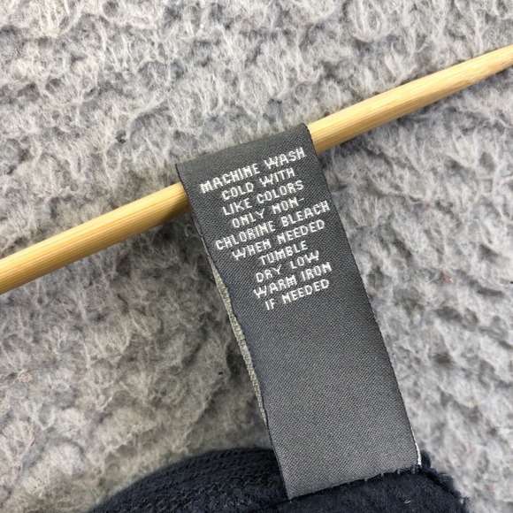 VTG Abercrombie & Fitch Hoodie Mens L Gray Y2K Puff Embroidered Heavy Distressed - Picture 15 of 16